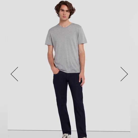 #157 7 FOR ALL MANKIND The Floyd Jeans in Black - Picture 1 of 13